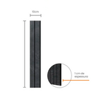 Painel Ripado Eva Laminado Autocolante 10cm Urban Plus | Valo